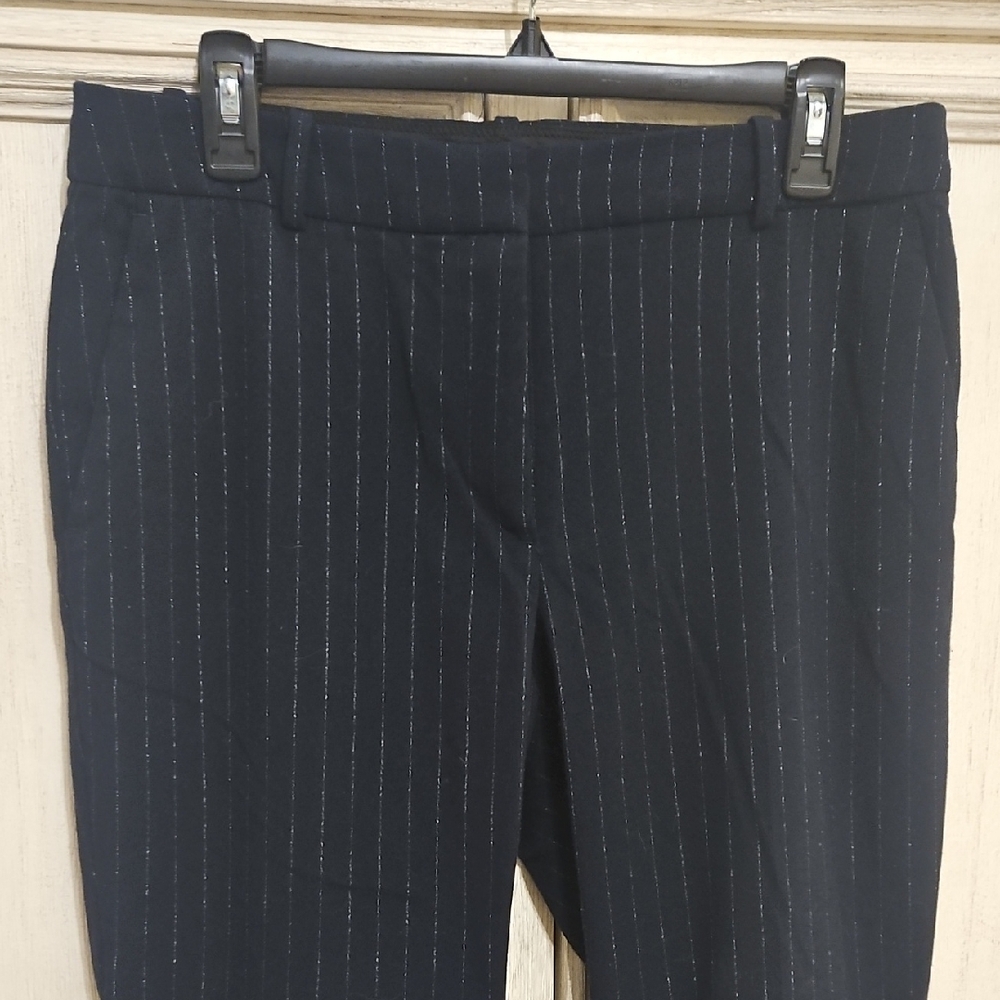 H&M Navy Pinstripe Trousers